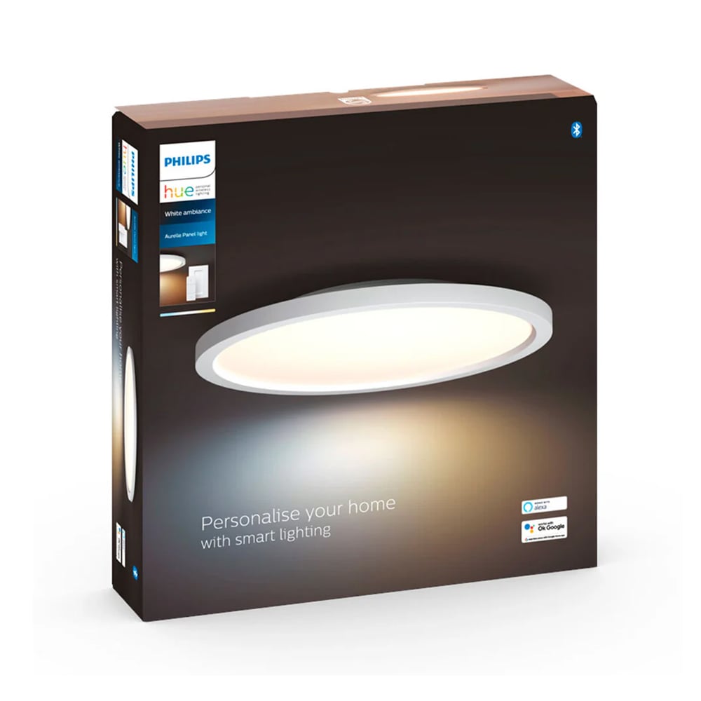 PANEL DE LUZ DE TECHO PHILIPS HUE AURELLE LED 24.5 W LUZ BLANCA CALIENTE A FRÍA - 1