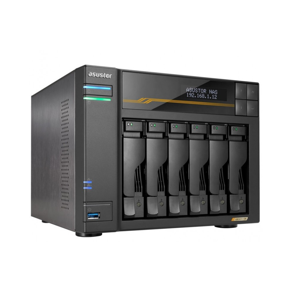 NAS ASUSTOR AS6806T 6 BAY CAPACIDAD ALMACENAMIENTO - 1
