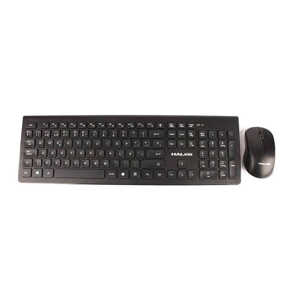 TECLADO Y MOUSE INALÁMBRICO HALION HA-K210W - 1