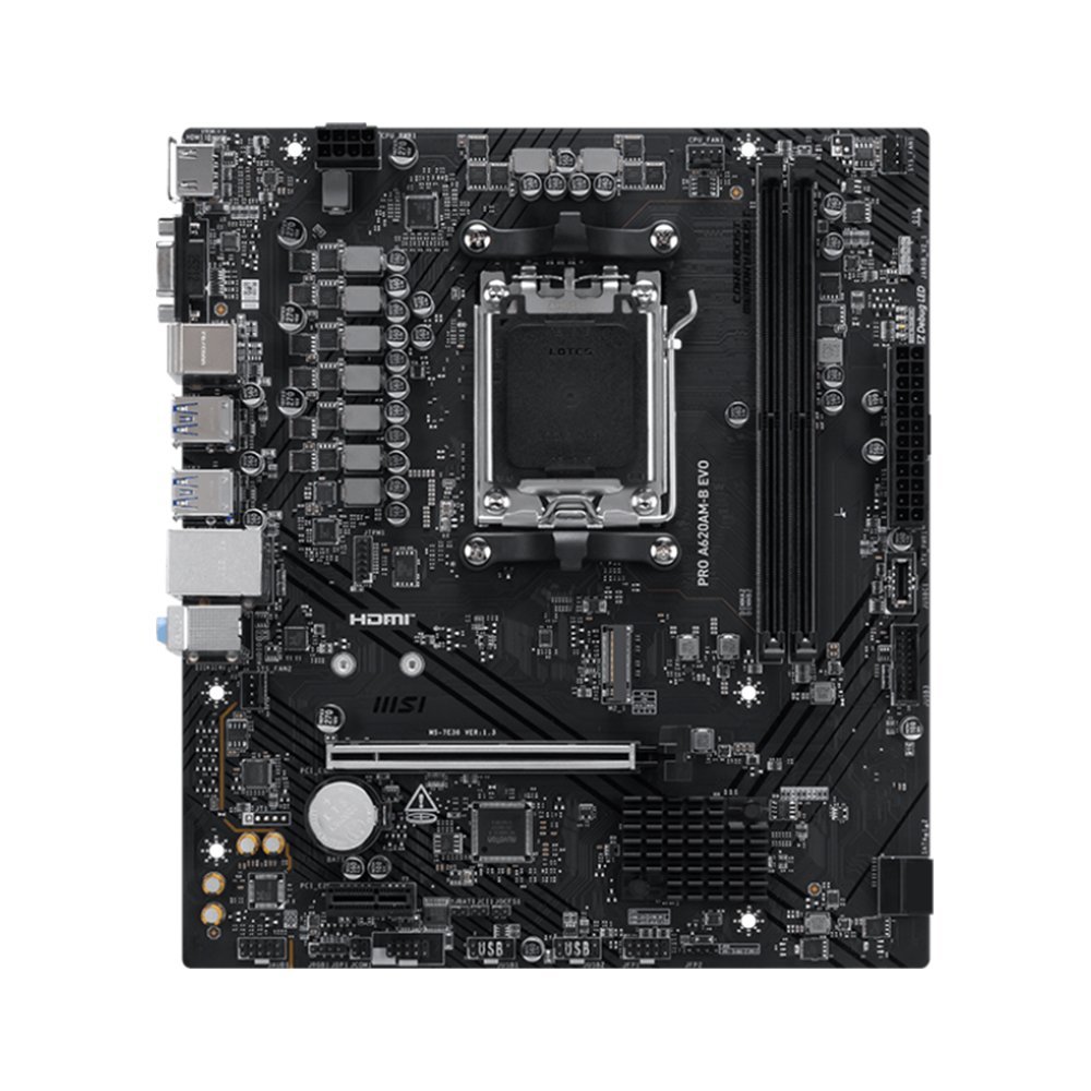 MOTHERBOARD MSI PRO A620AM-B EVO CAPACIDAD 2 DIMM DDR5 A - 1