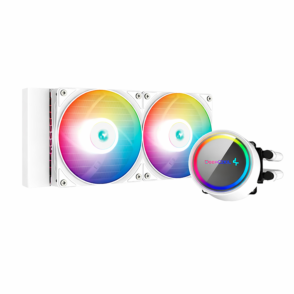 SISTEMA DE ENFRIAMIENTO LÍQUIDO DEEPCOOL GAMMAXX L240 A-RGB 120 MM COLOR BLANCO - 1
