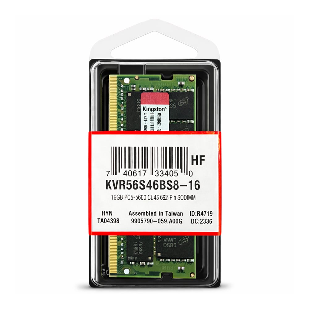 MEMORIA SO-DIMM KINGSTON DDR5 16GB 5600 - 1