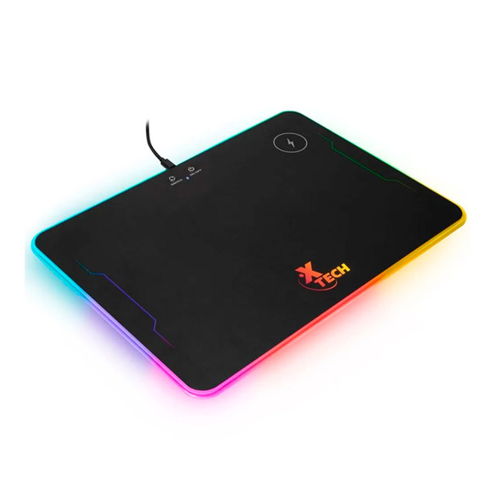 PAD MOUSE GAMING XTECH SPECTRUM XTA-201 RGB CON CARGADOR INALÁMBRICO - 1