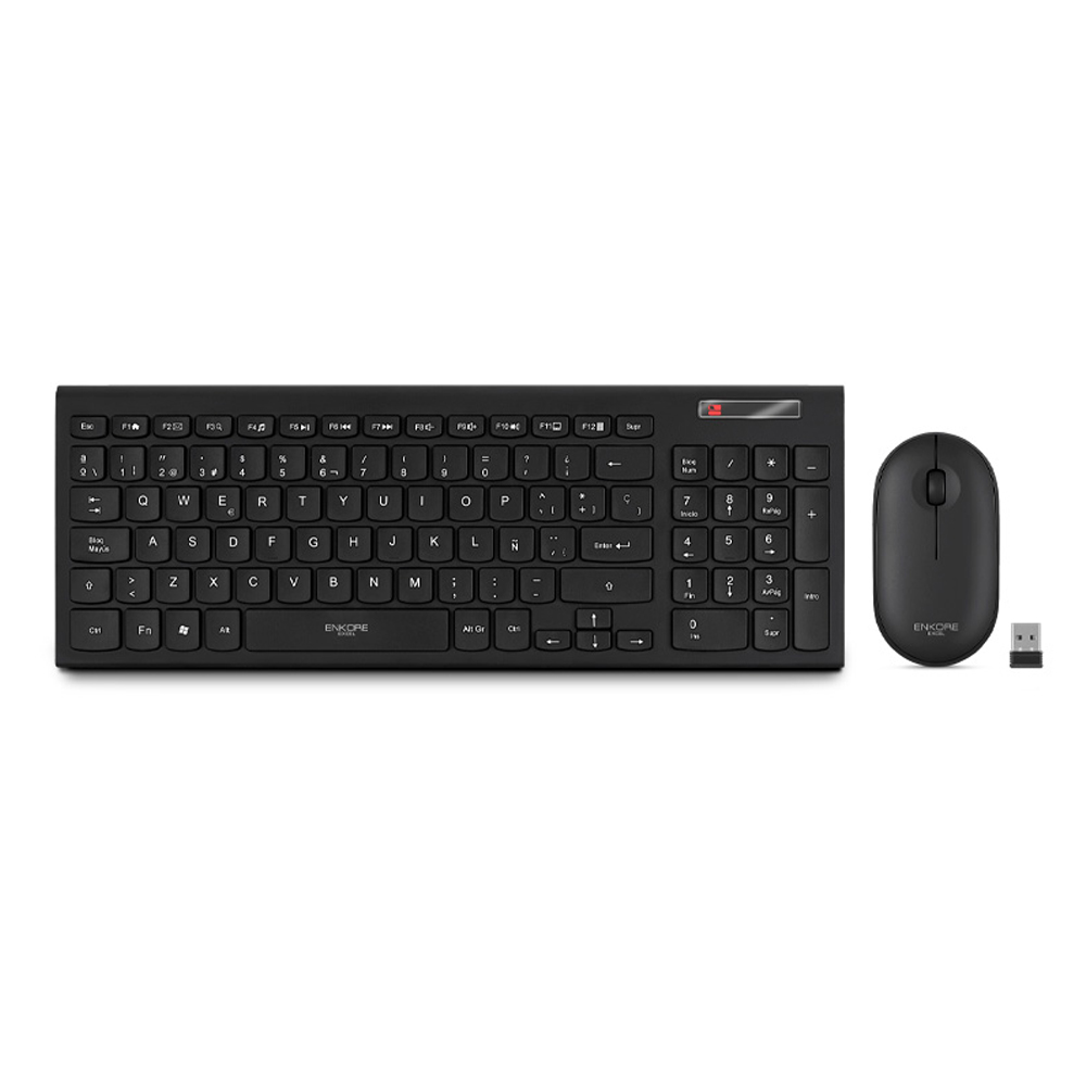 TECLADO + MOUSE ENKORE EXCEL ENT701.2 INALÁMBRICOS USB - 1