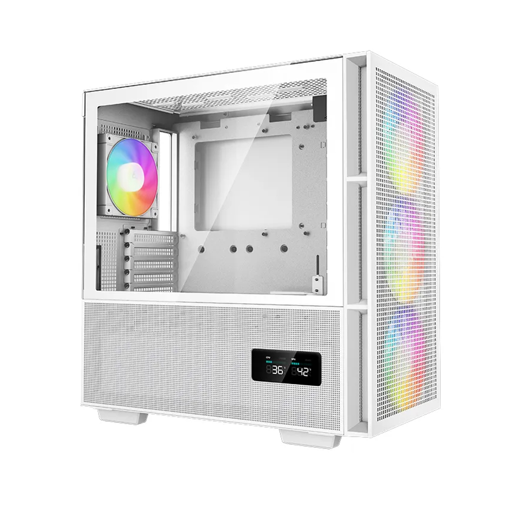 CASE DEEP COOL CH560 DIGITAL WH S/FUENTE BLANCO PANEL VIDRIO - 1