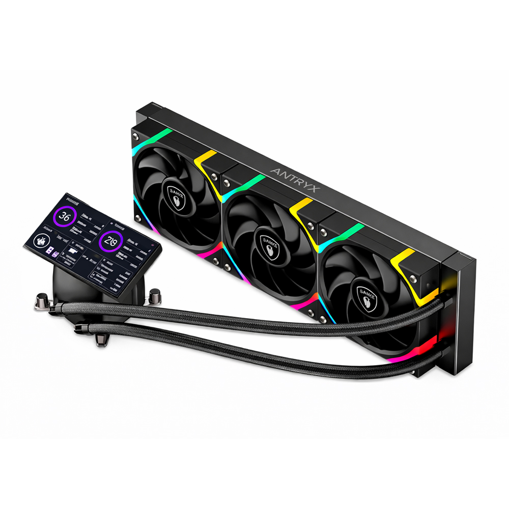 COOLER CPU ANTRYX TRITON VISION SP360 CON PANTALLA LCD 5' - 1