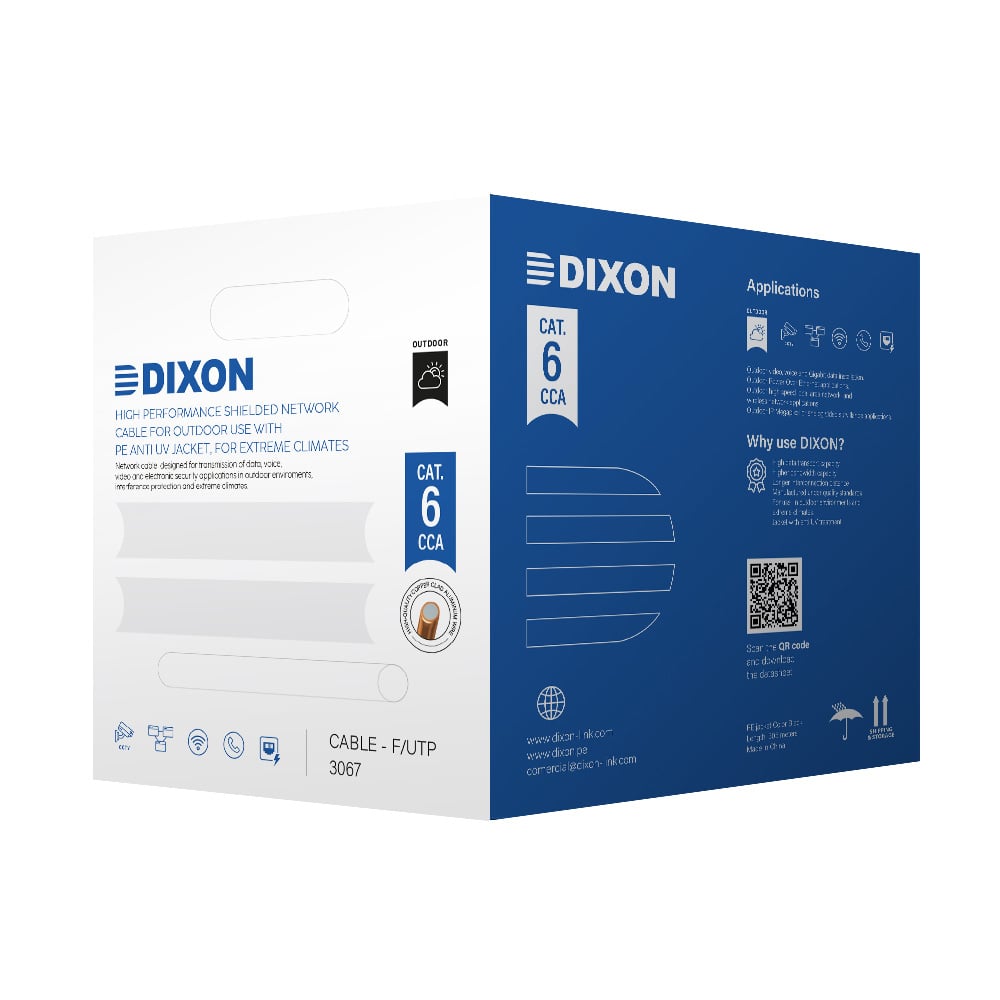 CABLE RED CAT-6 DIXON 3067 CCA EXTERIORES 305 METROS - 1
