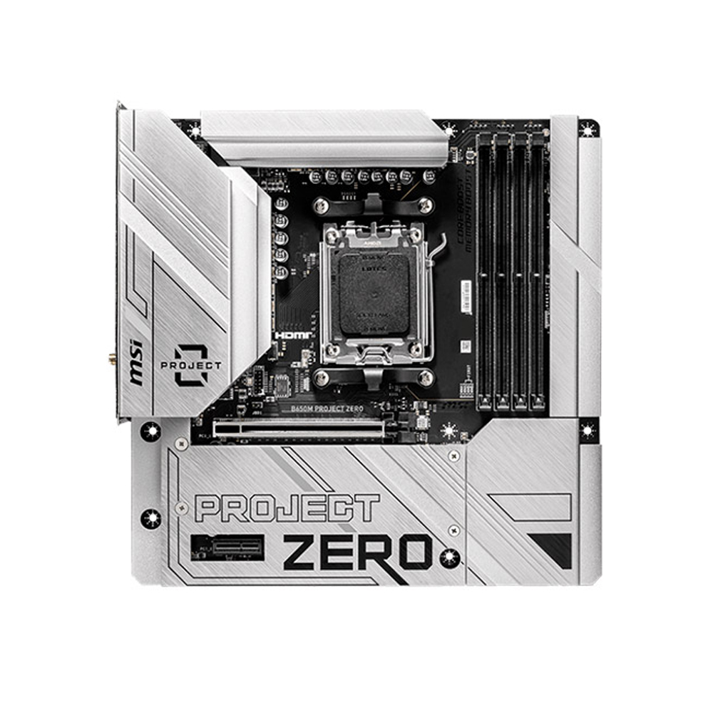 PLACA MADRE MSI PRO B650M PROJECT ZERO AMD AM5 CONECTIVIDAD HDMI-DP - 1