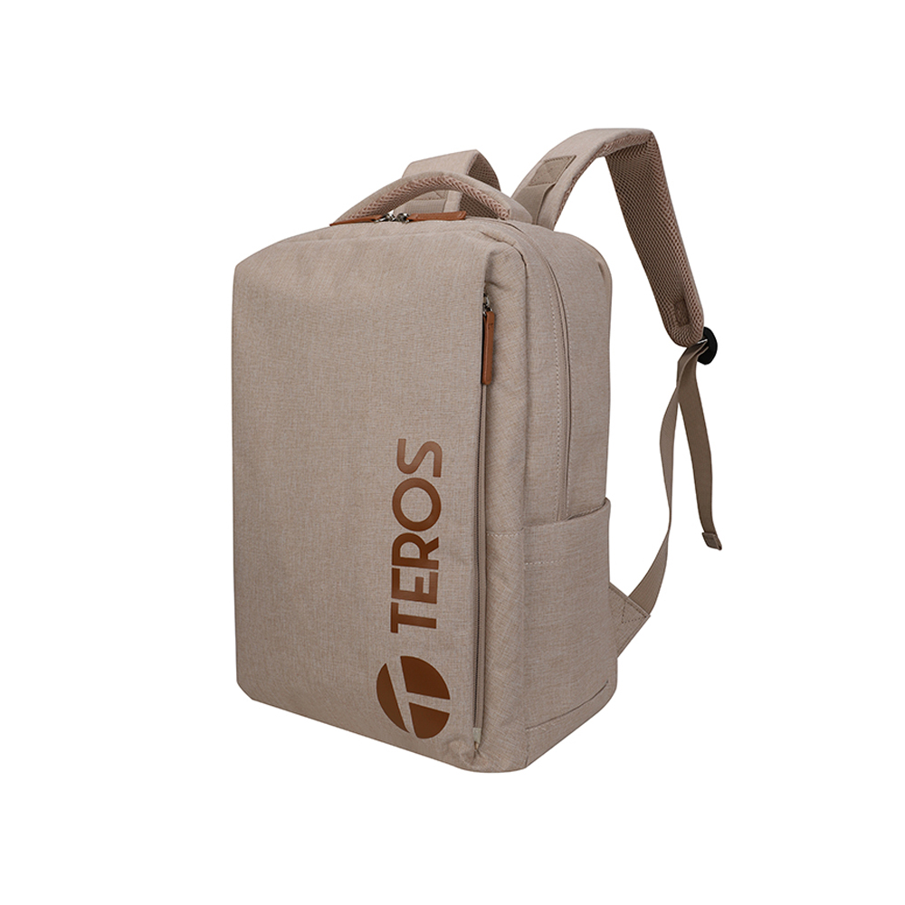 MOCHILA TEROS CITY III TE-9046BG PARA NOTEBOOKS HASTA 15.6' COLOR BEIGE - 1