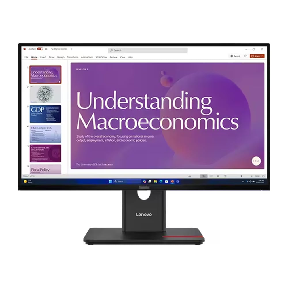 MONITOR LENOVO T24D-40 IPS 23.8' RESOLUCIÓN HDMI DP USB-C RJ45 48HZ-120HZ - 1