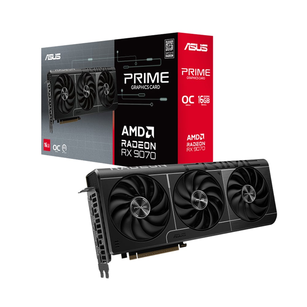 TARJETA DE VIDEO ASUS PRIME RX 9070 16GB GDDR6 PARA GAMING Y EDICIÓN DE VIDEO - 1