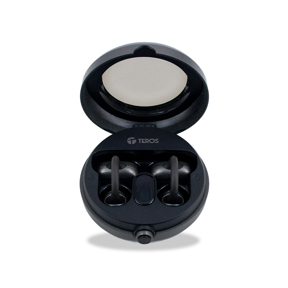 AUDÍFONOS INALÁMBRICOS TEROS TE-80712N BLUETOOTH, CARGA TIPO C, NEGRO - 1