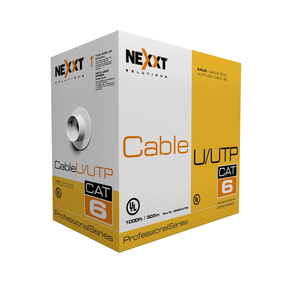 CABLE DE RED NEXXT AB356NXT39 CAT6 U/UTP 24AWG 305MTS - 1