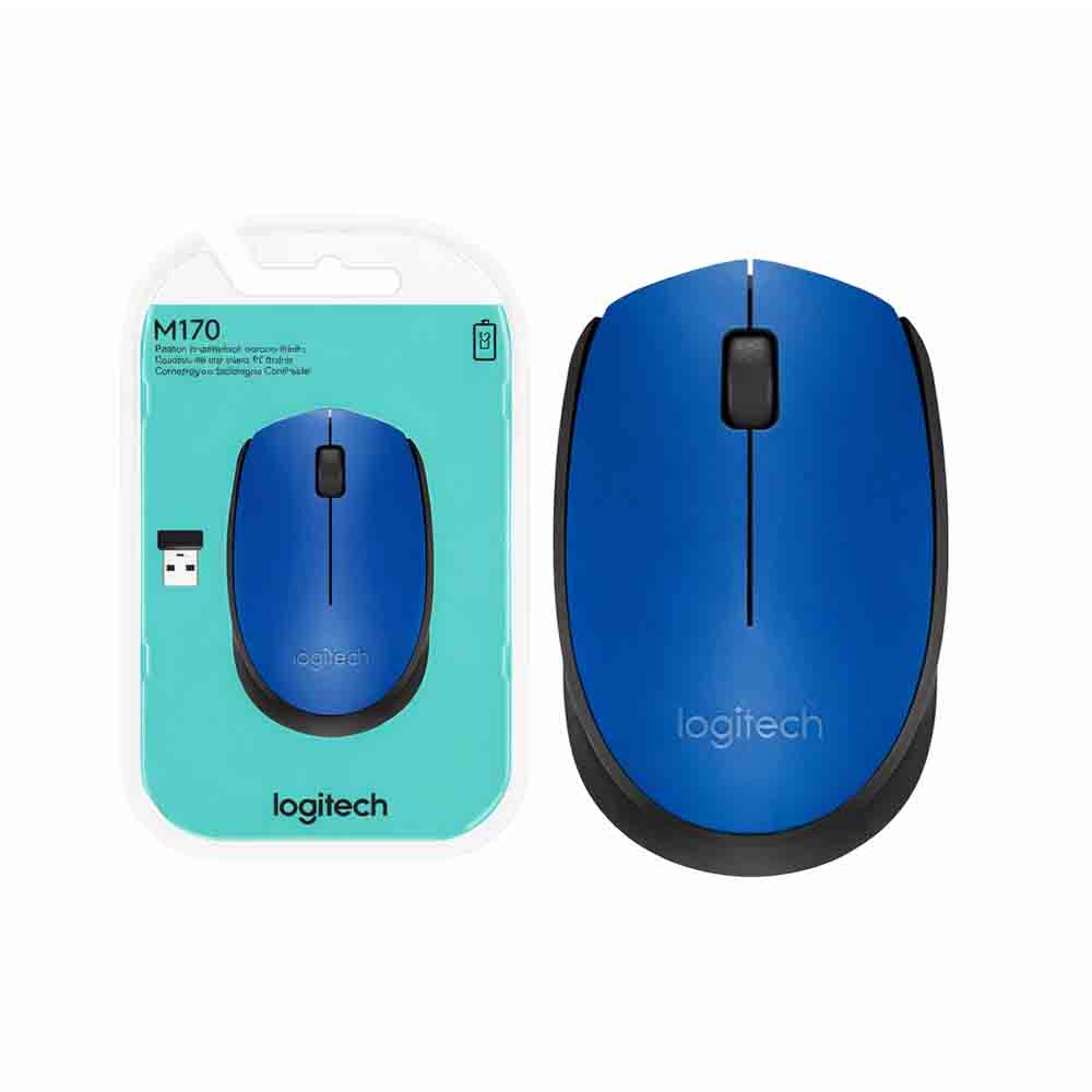 MOUSE LOGITECH M170 WIRELESS ÓPTICO CONECTIVIDAD INALÁMBRICA AZUL - 1