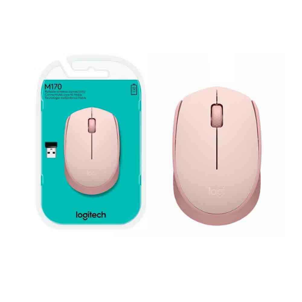 MOUSE LOGITECH M170 WIRELESS 1000 DPI ROSA - 1
