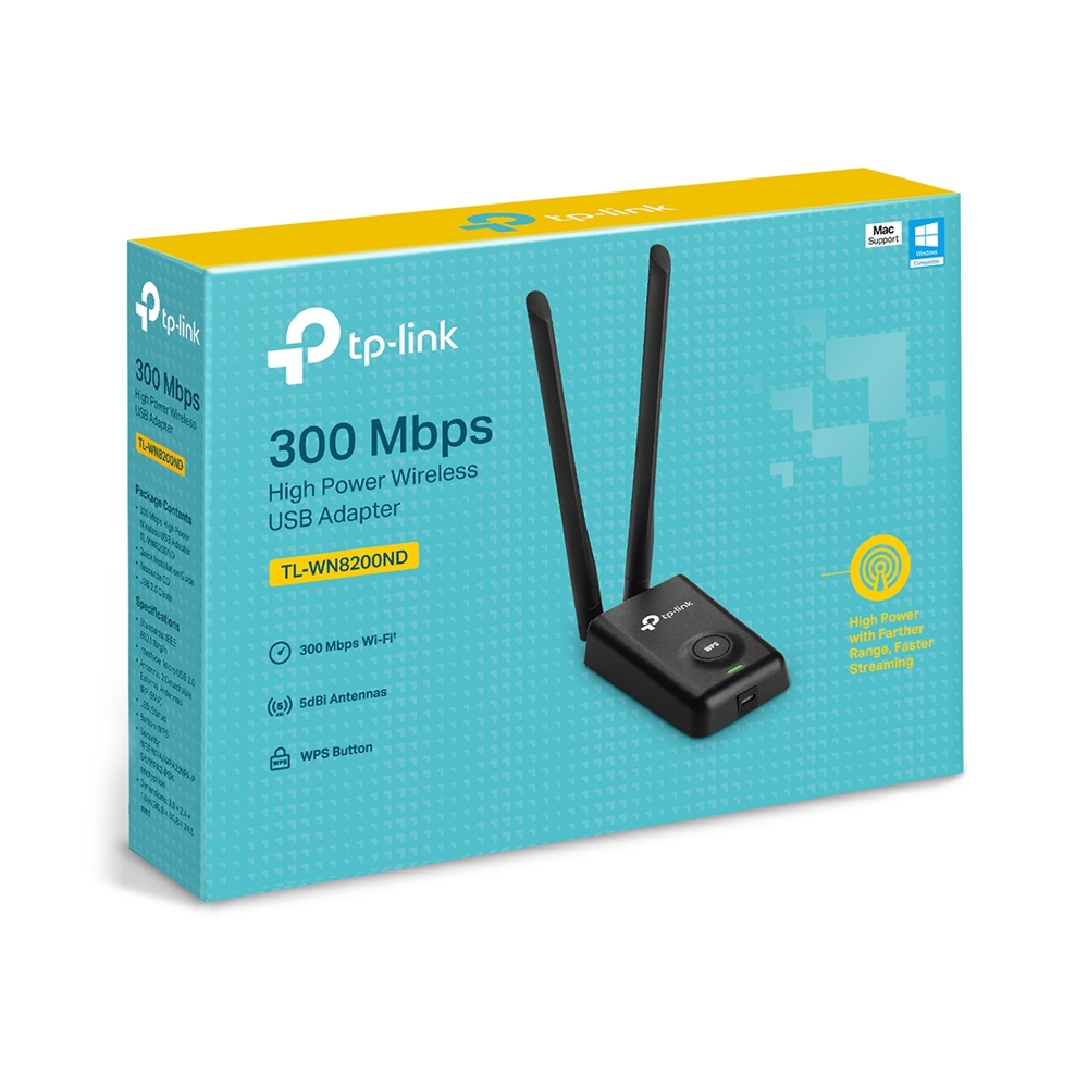ADAPTADOR USB WIFI TP-LINK TL-WN8200ND 300MBPS - 1