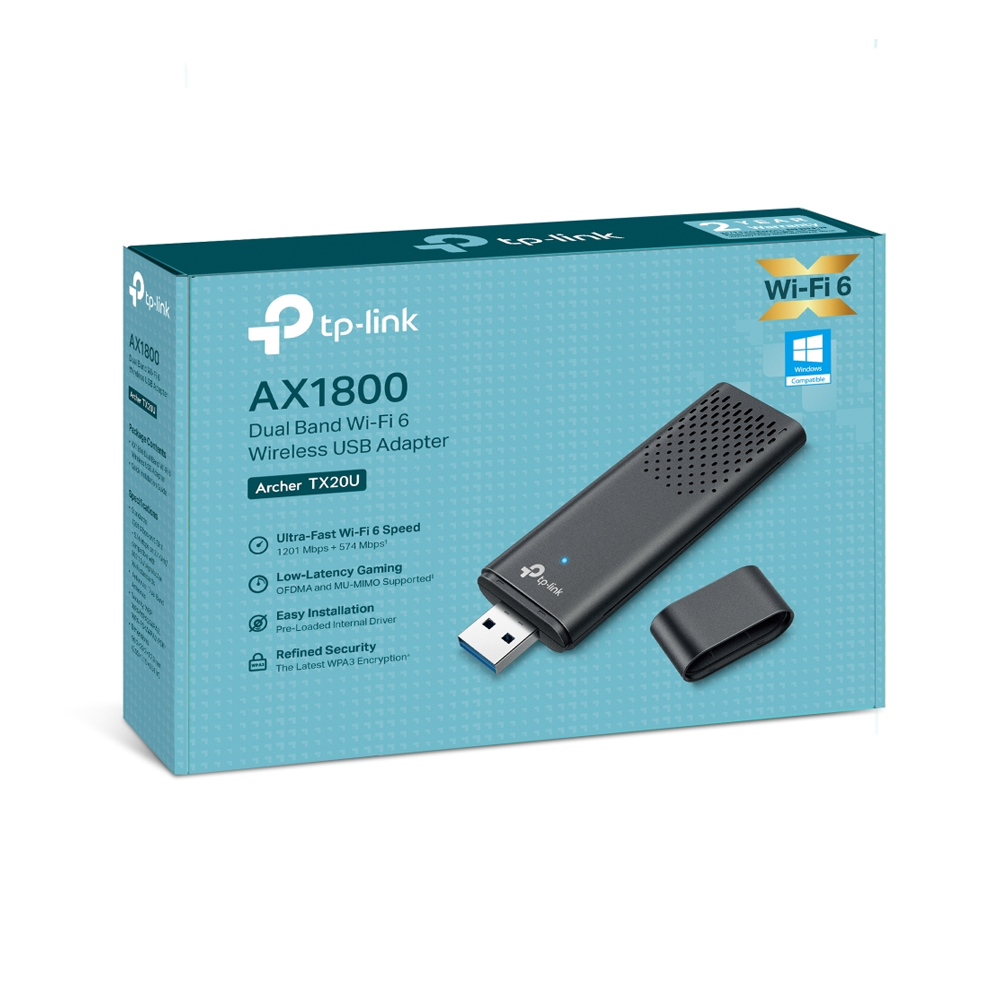 ADAPTADOR USB WIFI TP-LINK ARCHER TX20U AX1800 VELOCIDAD 3.0 - 1