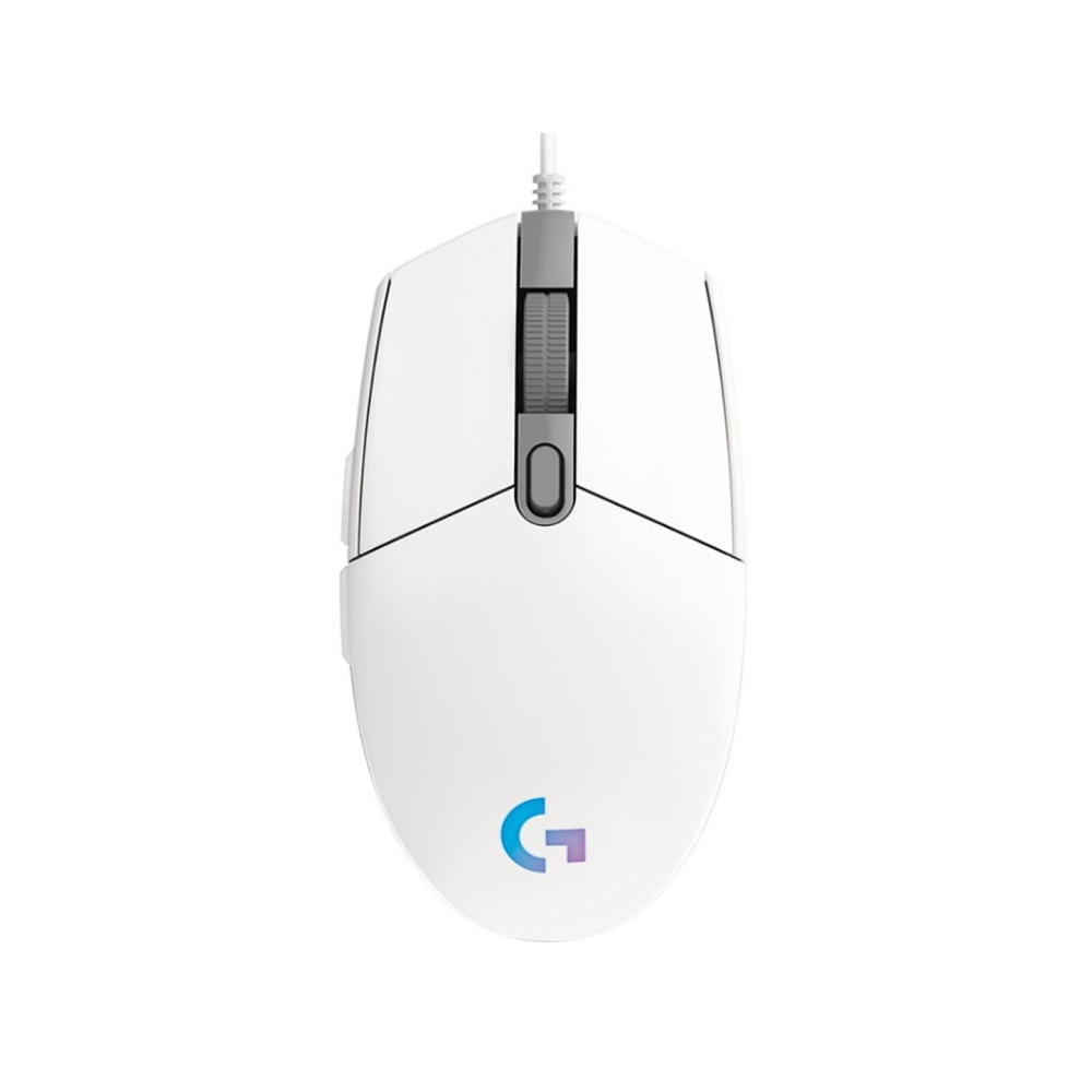 MOUSE LOGITECH G203 LIGHTSYNC OPTICAL 8000 DPI RGB BLANCO - 1