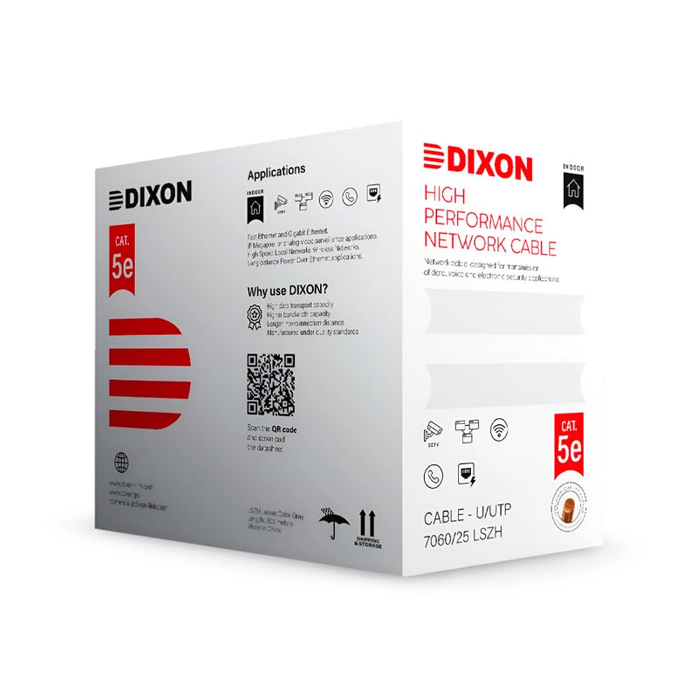 CABLE UTP DIXON CAT.5E 7060 100-350MHZ - 1