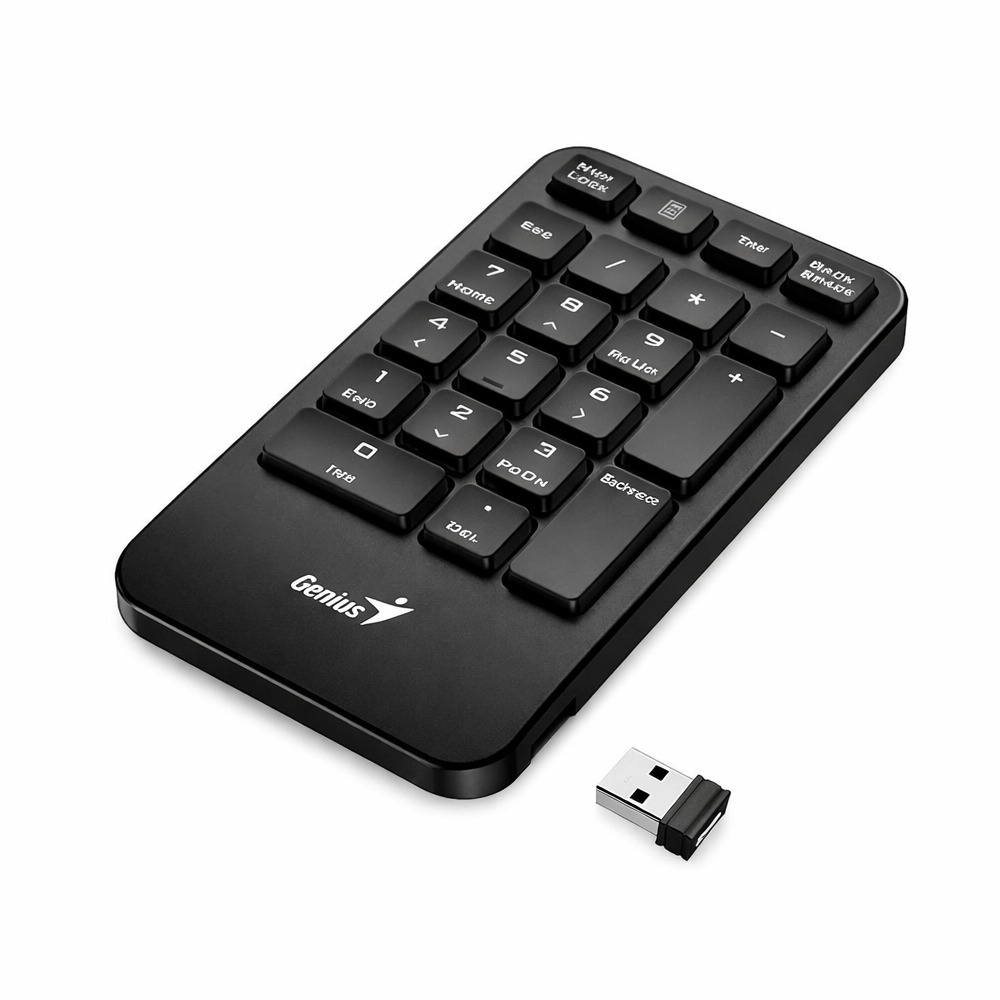 TECLADO NUMÉRICO GENIUS NUMPAD 1000 WIRELESS CON TECLA COPILOTO - 1