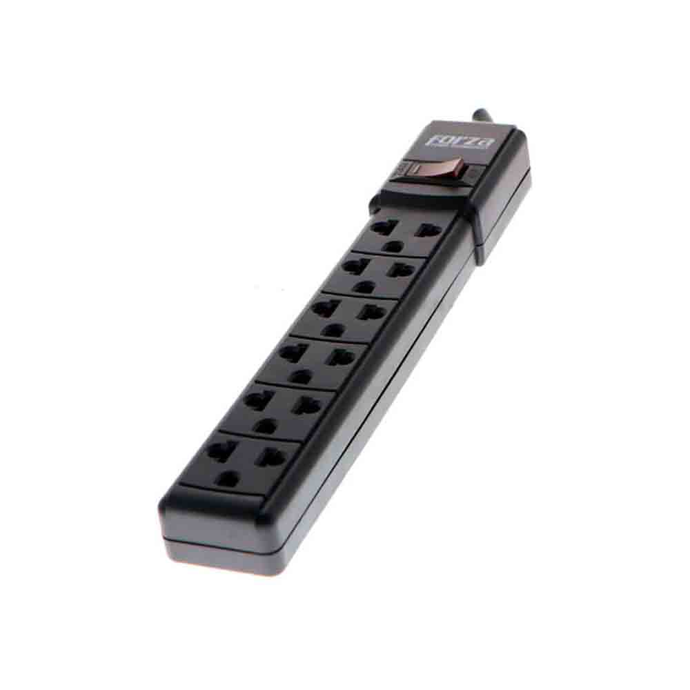 REGLETA FORZA FPS-001B 6 TOMAS CONECTIVIDAD BLACK - 1