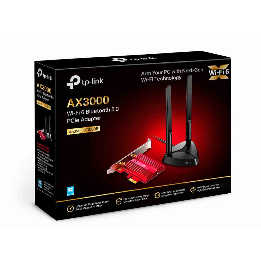 TARJETA DE RED TP LINK ARCHER TX3000E WI-FI 6 3000 MBPS BLUETOOTH 5.2 - 1
