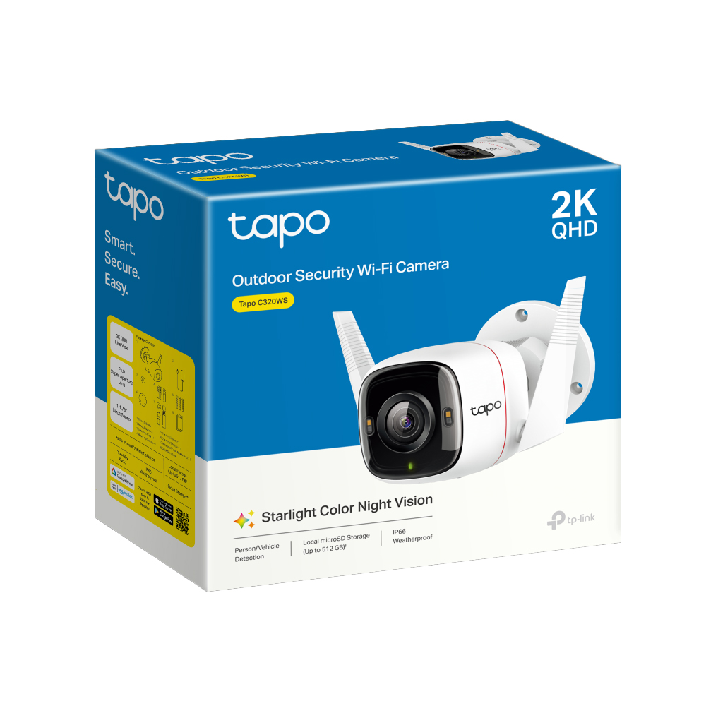 CÁMARA IP TP-LINK TAPO C320WS 4MP EXTERIOR CONECTIVIDAD WI-FI - 1