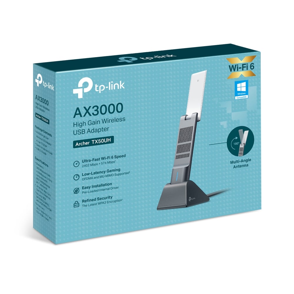 ADAPTADOR USB WIFI TP-LINK ARCHER TX50UH AX3000 VELOCIDAD 3.0 - 1