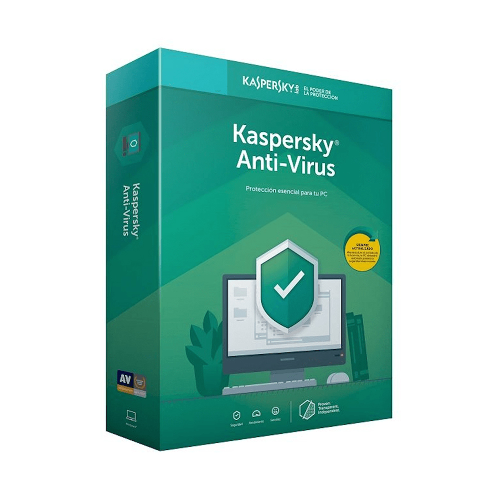 LICENCIA ANTIVIRUS KASPERSKY KASPER01PCOEM PROTECCIÓN CONTRA MALWARE PARA 1 PC - 1