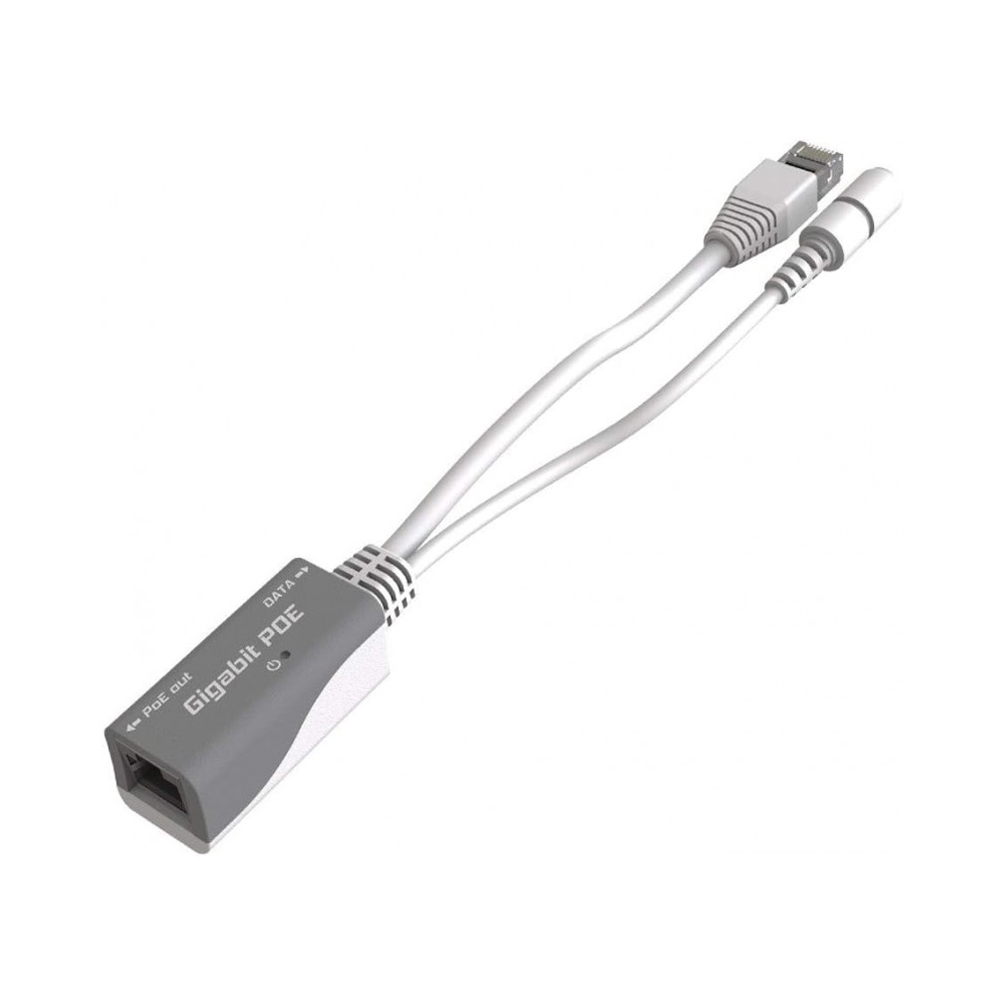 INYECTOR POE PASIVO MIKROTIK RBGPOE 1 GBPS PARA ROUTERBOARD Y PRODUCTOS LAN GIGABIT - 1