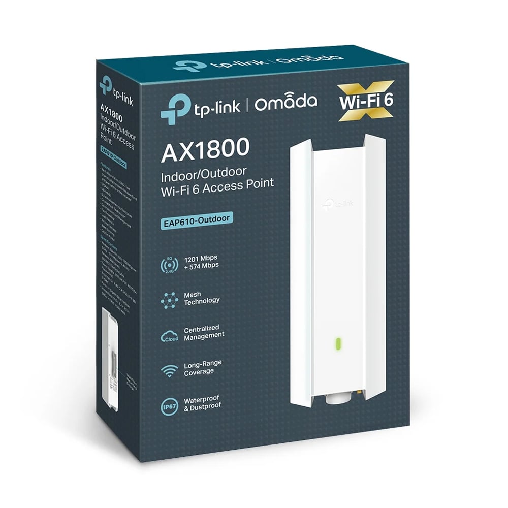 ACCESS POINT TP-LINK EAP610-OUTDOOR AX1800 EXTERIOR CON CONECTIVIDAD WI-FI 6 - 1
