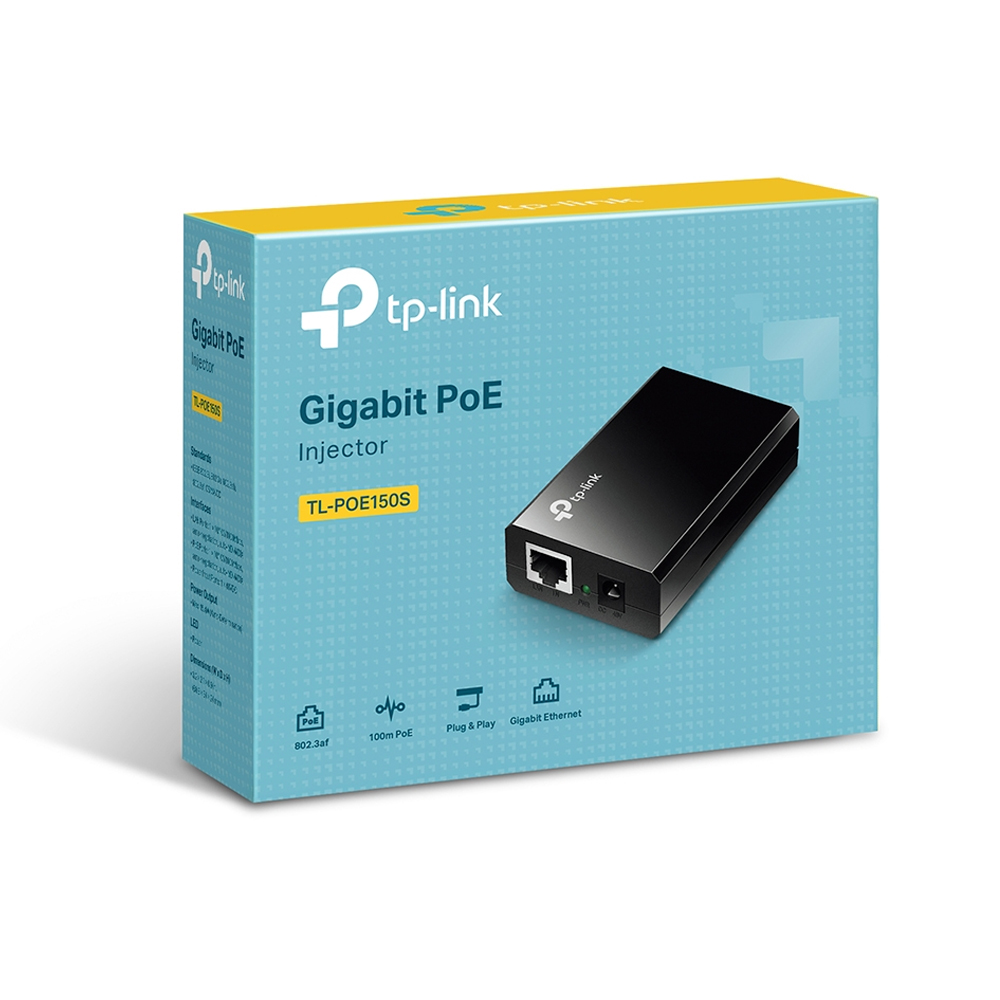 ADAPTADOR POE TP-LINK TL-POE150S GIGABIT 15.4W - 1