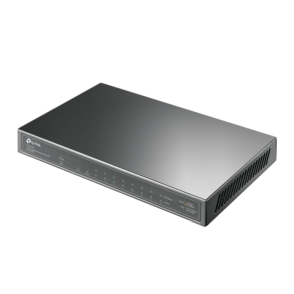 SWITCH TP-LINK TL-SG1210P 8 PUERTOS POE GIGABIT 63W - 1