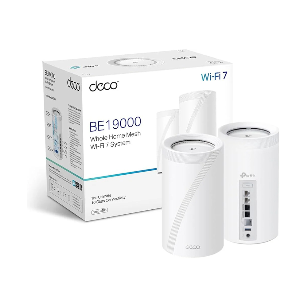 SISTEMA WIFI MESH TP-LINK DECO BE85-2 BE19000 VELOCIDAD WIFI7 - 1