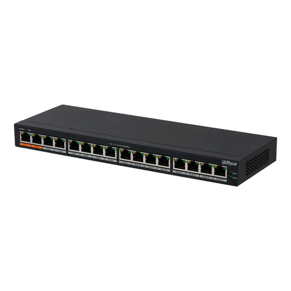 SWITCH DAHUA PFS3016-16GT-360 16 PUERTOS GIGABIT 802.3AF/AT - 1