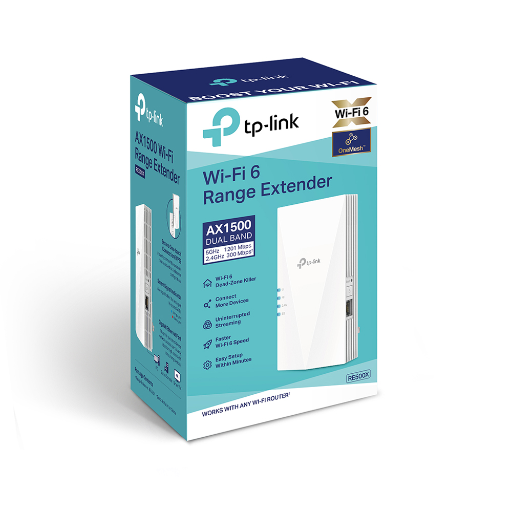 EXTENSOR WIFI TP-LINK RE500X AX1500 1500 MBPS - 1