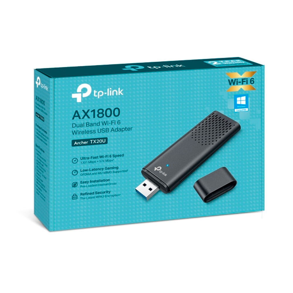 ADAPTADOR TP-LINK ARCHER TX20U AX1800 WIFI 6 VELOCIDAD - 1