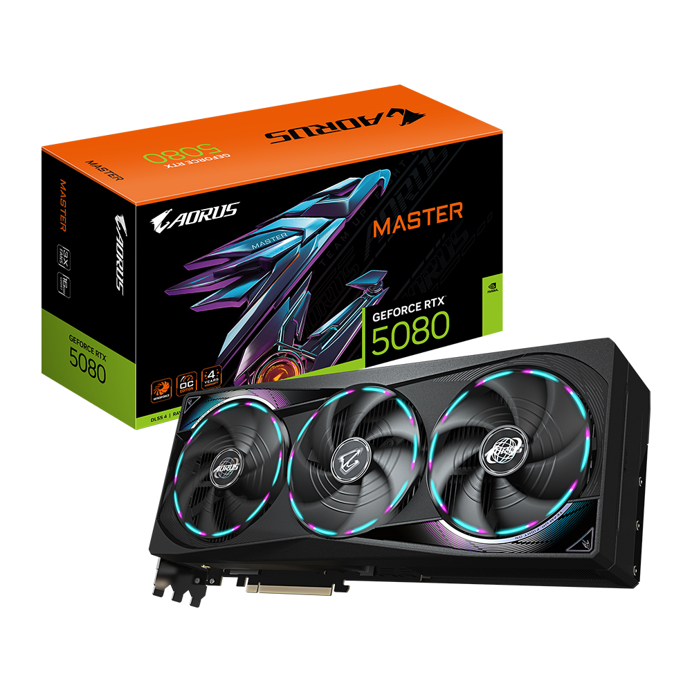 TARJETA DE VIDEO GIGABYTE GV-N5080AORUS M-16GD 2805 MHZ GDDR7 VELOCIDAD - 1