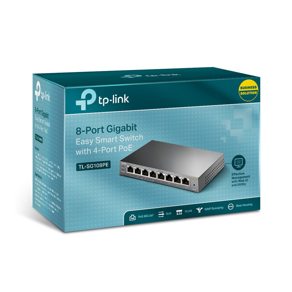 SWITCH TP-LINK TL-SG108PE 4POTS POE GIGABIT 64W - 1