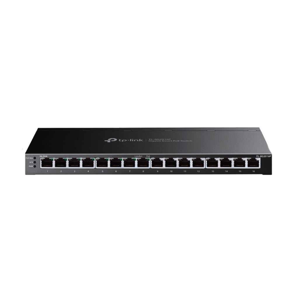 SWITCH TP-LINK SG2016P 8 PUERTOS GIGABIT 8 PUERTOS POE 120W - 1