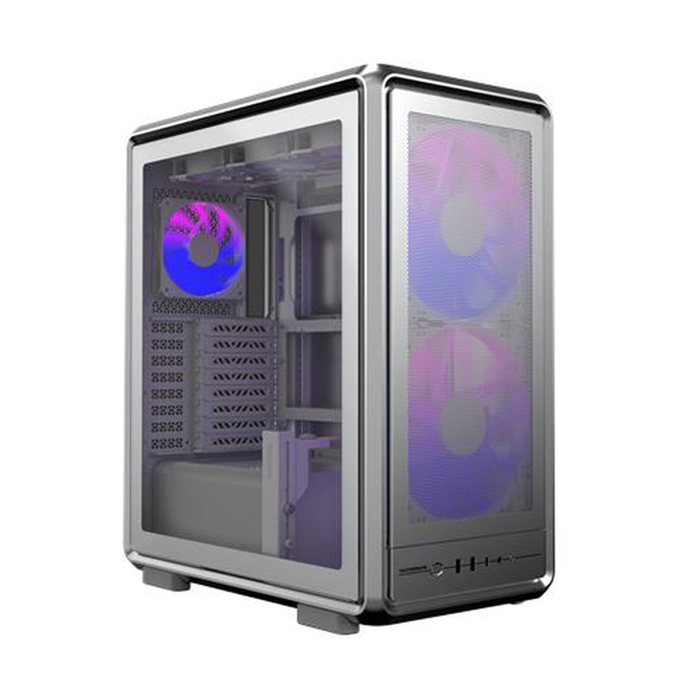 CASE COOLER MASTER MASTERFRAME 500 MESH ARGB CAPACIDAD DE VENTILACIÓN SILVER - 1