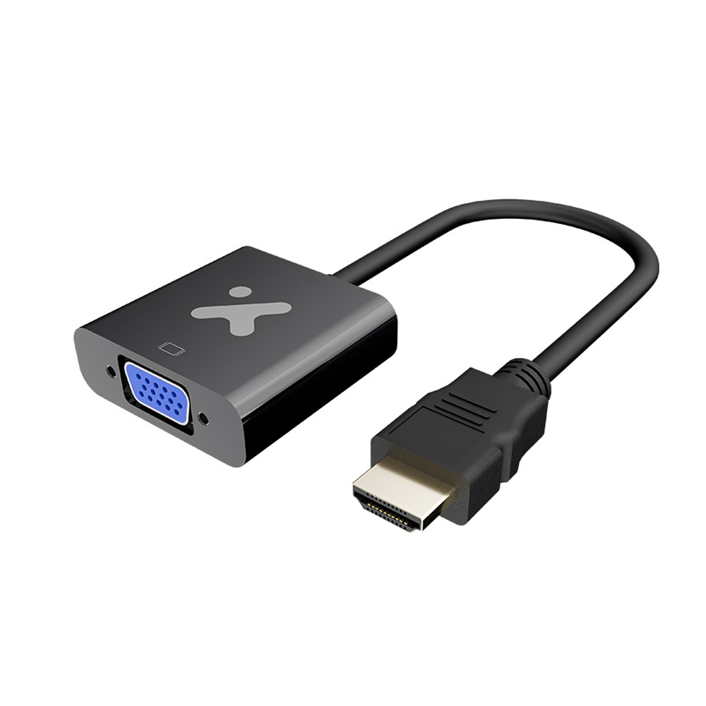 VIDEO ADAPTER XTECH XTC-384 HDMI TYPE A VGA CONECTIVIDAD NEGRO - 1