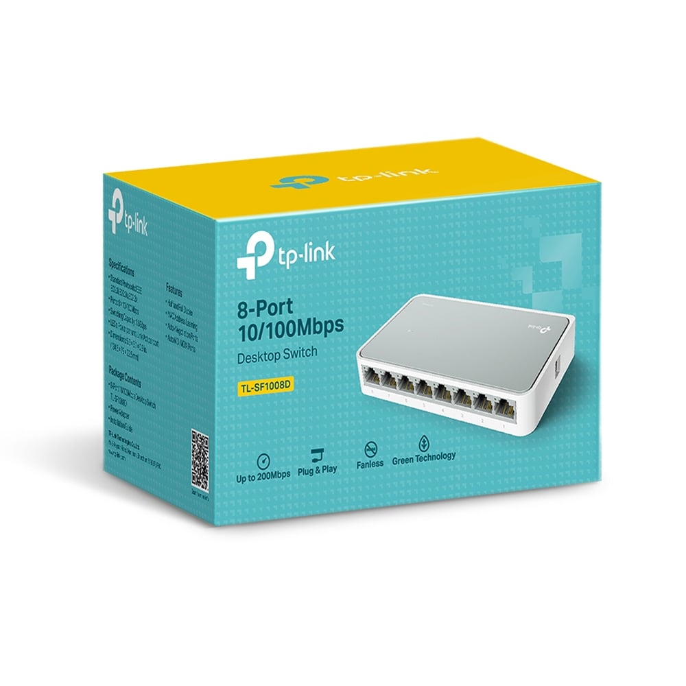 SWITCH TP-LINK TL-SF1008D 8 PUNTOS 10/100 PLÁSTICO - 1