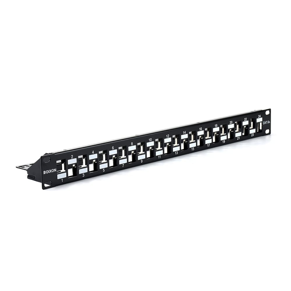 PATCH PANEL DIXON CAT6A 6AIDAE 24PTS CONECTIVIDAD VACÍO - 1