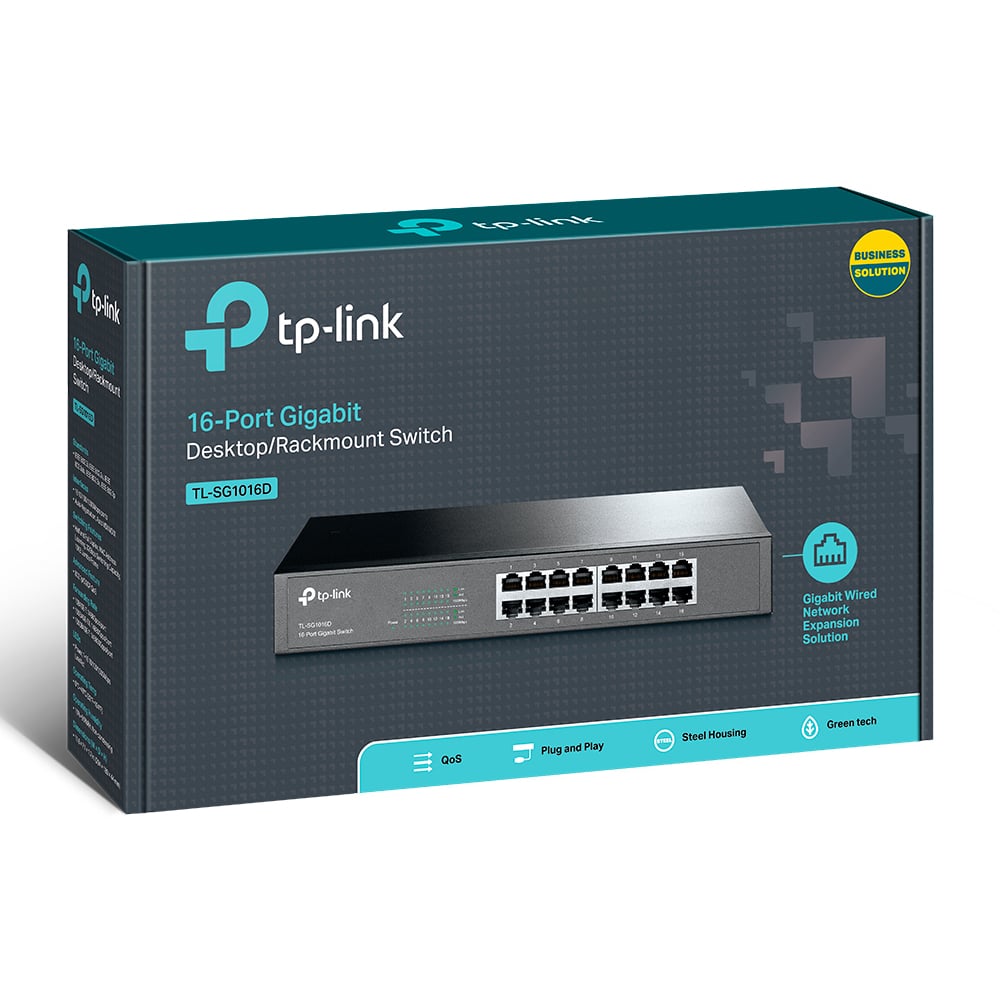 SWITCH TP-LINK TL-SG1016D 16 PUERTOS GIGABIT - 1