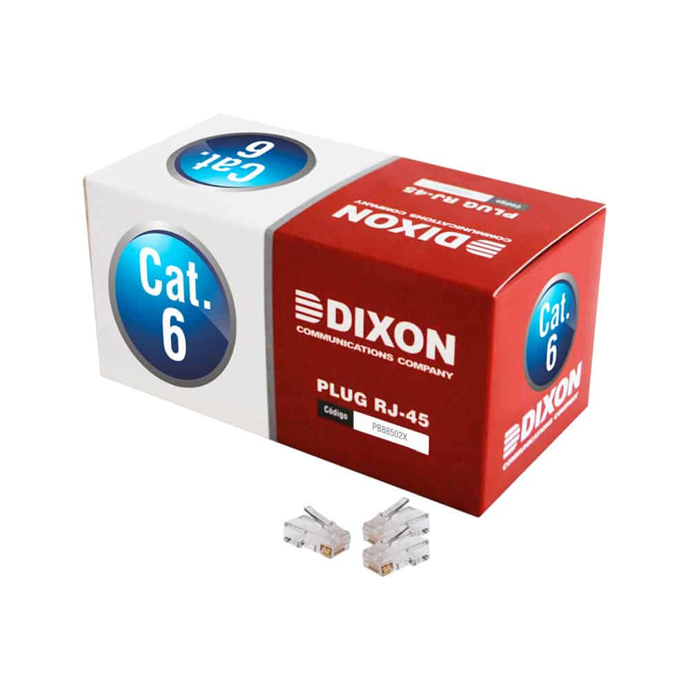 CONECTORES DIXON RJ45 CAT6 ALTA VELOCIDAD - 1