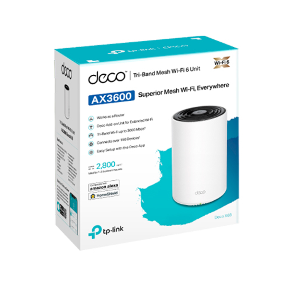 SISTEMA WIFI MESH TP-LINK DECO X68-1 AX3600 VELOCIDAD 3600 MBPS - 1