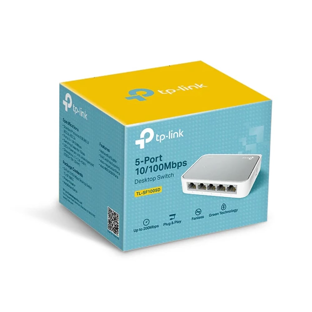 SWITCH TP-LINK TL-SF1005D 5 PUERTOS 10/100 VELOCIDAD - 1