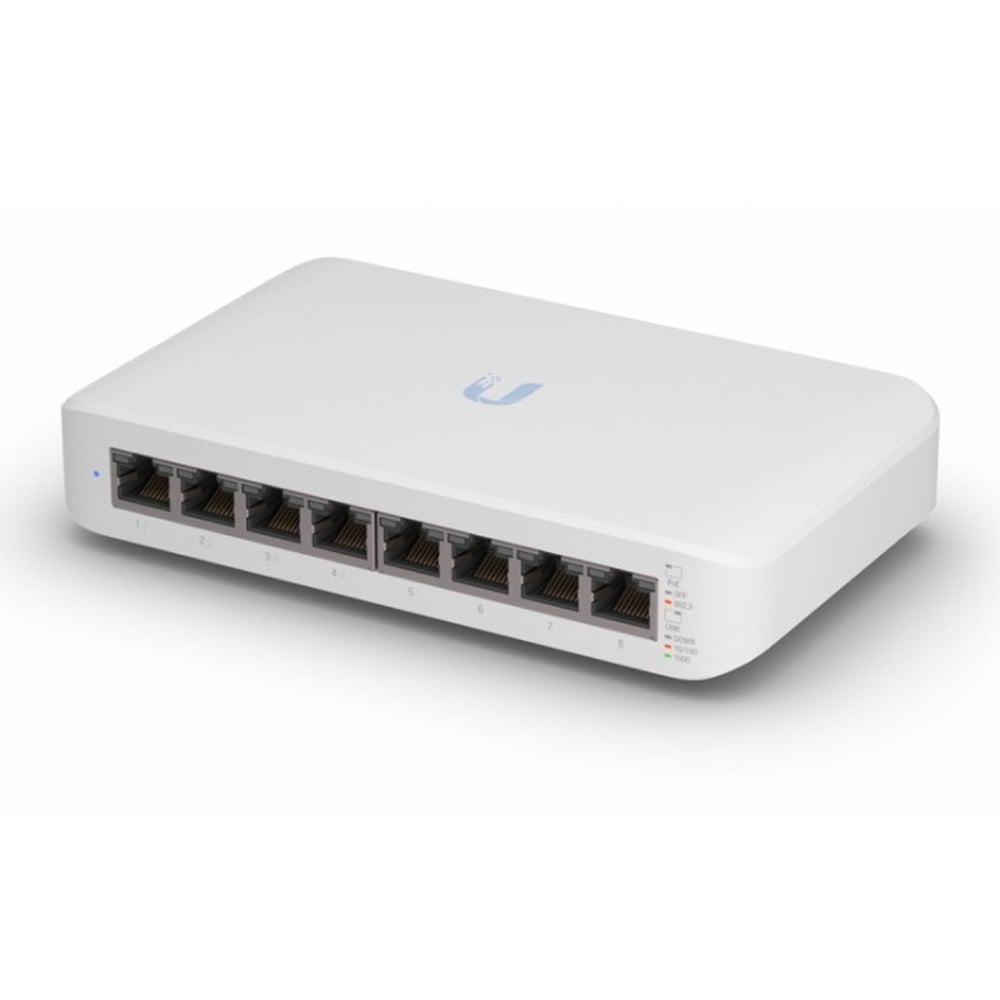 CONMUTADOR UBIQUITI UNIFI SWITCH LITE USW-LITE-8-POE GESTIONADO 8 PUERTOS POE+ - 1