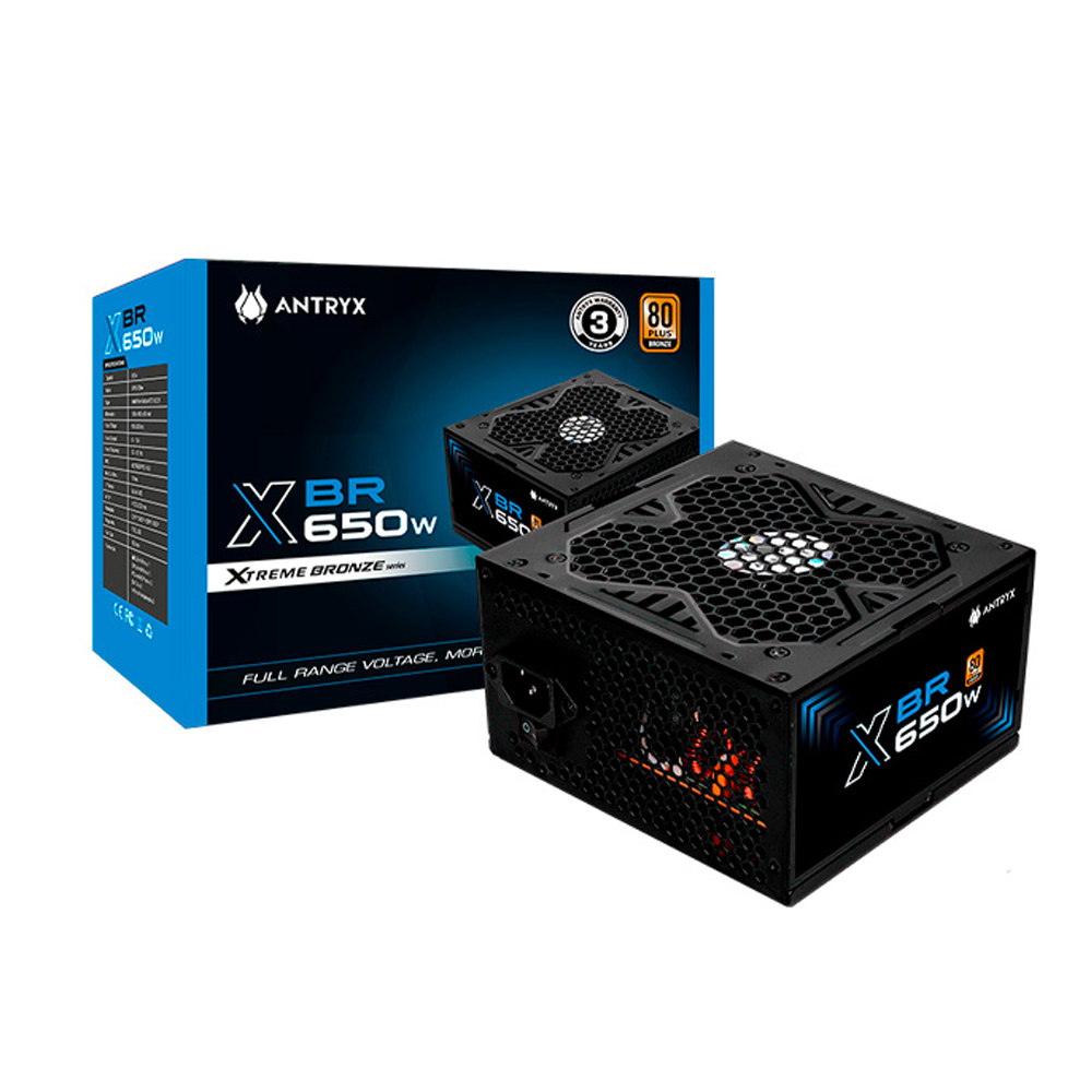 FUENTE ANTRYX XBR 650W 80 PLUS BRONZE - POTENCIA 650W - 1